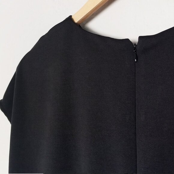 Halogen Nordstrom Twist Front Knit Sheath Dress In Black Size M Modal Blend $79 - Picture 14 of 15